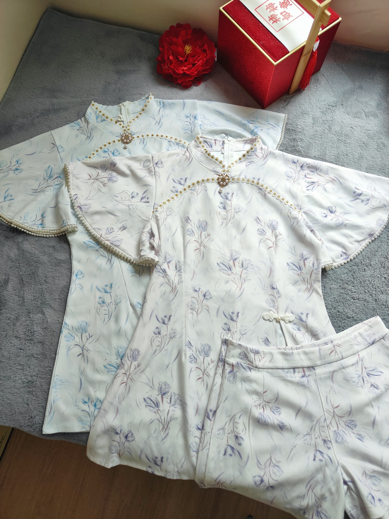 Soft Elegance Chinese Outfit 温柔中式2件套*3 Colors