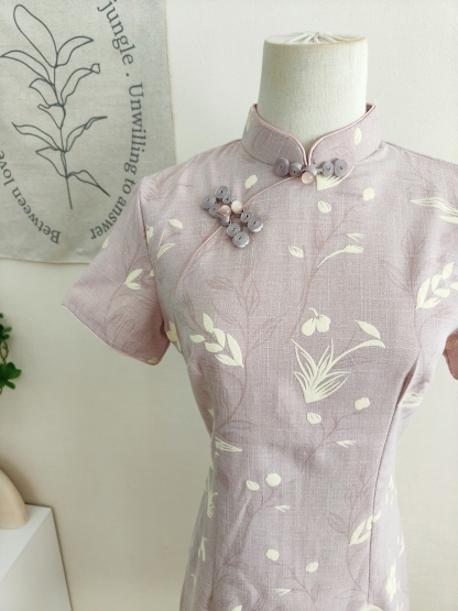 Floral Elegance Cheongsam 花漾芳华短款旗袍*3 Colors