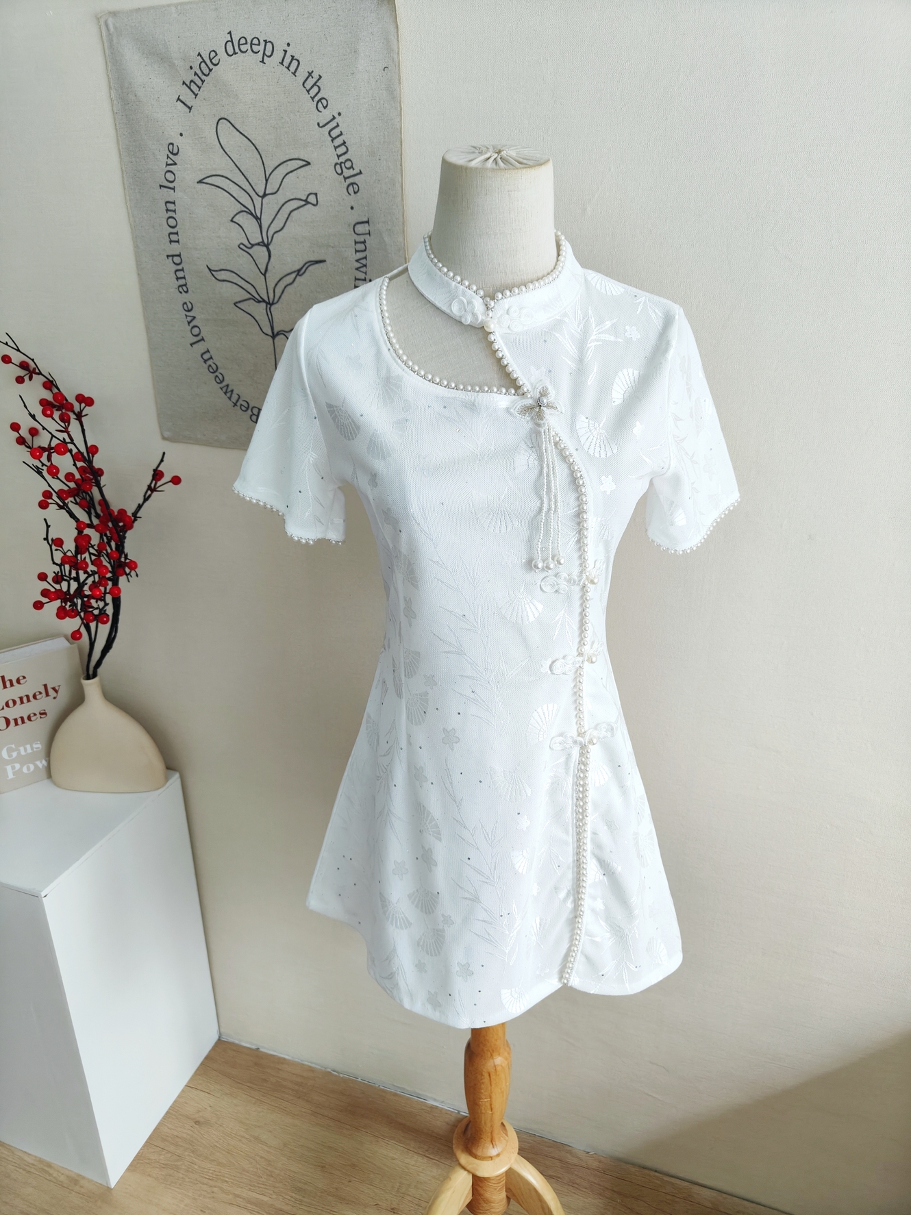 Moonlit Grace Two-Piece Set白月光中式2件套