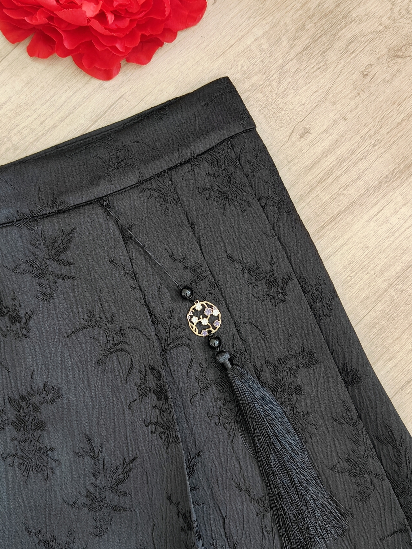 Sweet Jacquard Pleated Skirt 甜美提花百褶半身裙*2 Colors