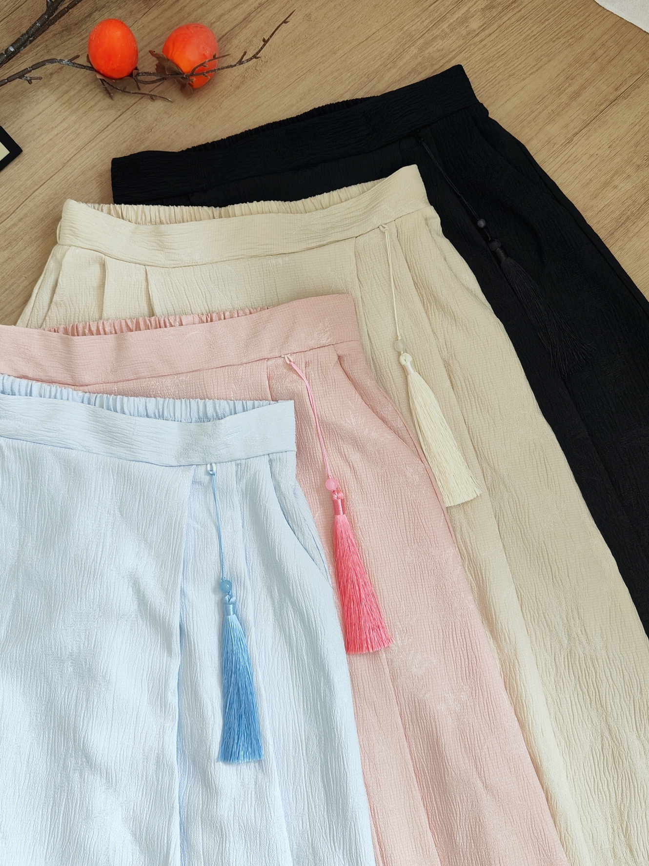 提花高腰半身裙 Jingya Jacquard High-Waist Skirt*4  Colors