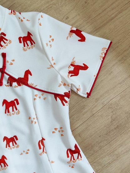 Lucky Horse Two-Piece Set 祥马迎春中式2件套