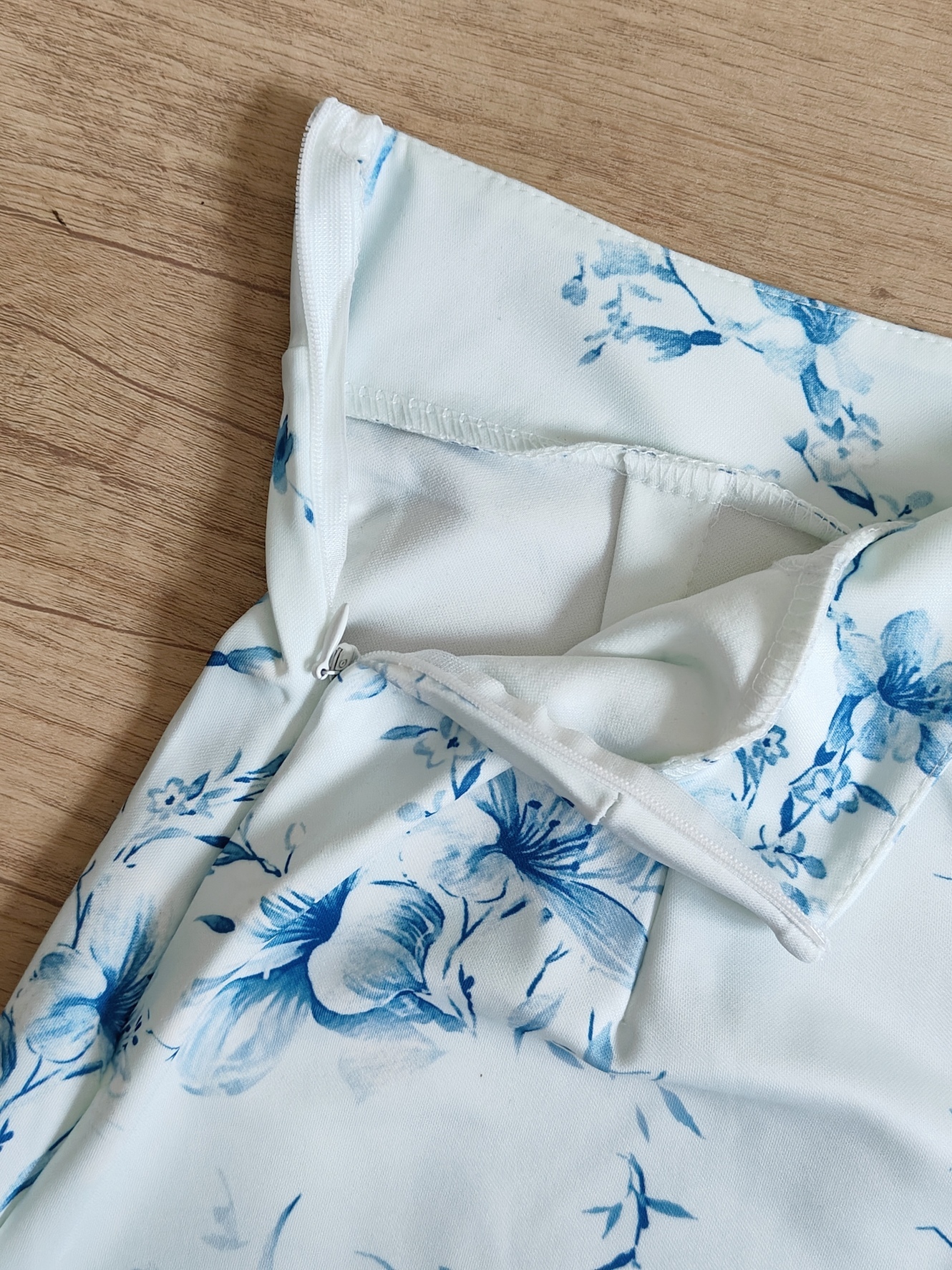 Blue Blossom Lace Dual Set 蓝色印花蕾丝中式2件套