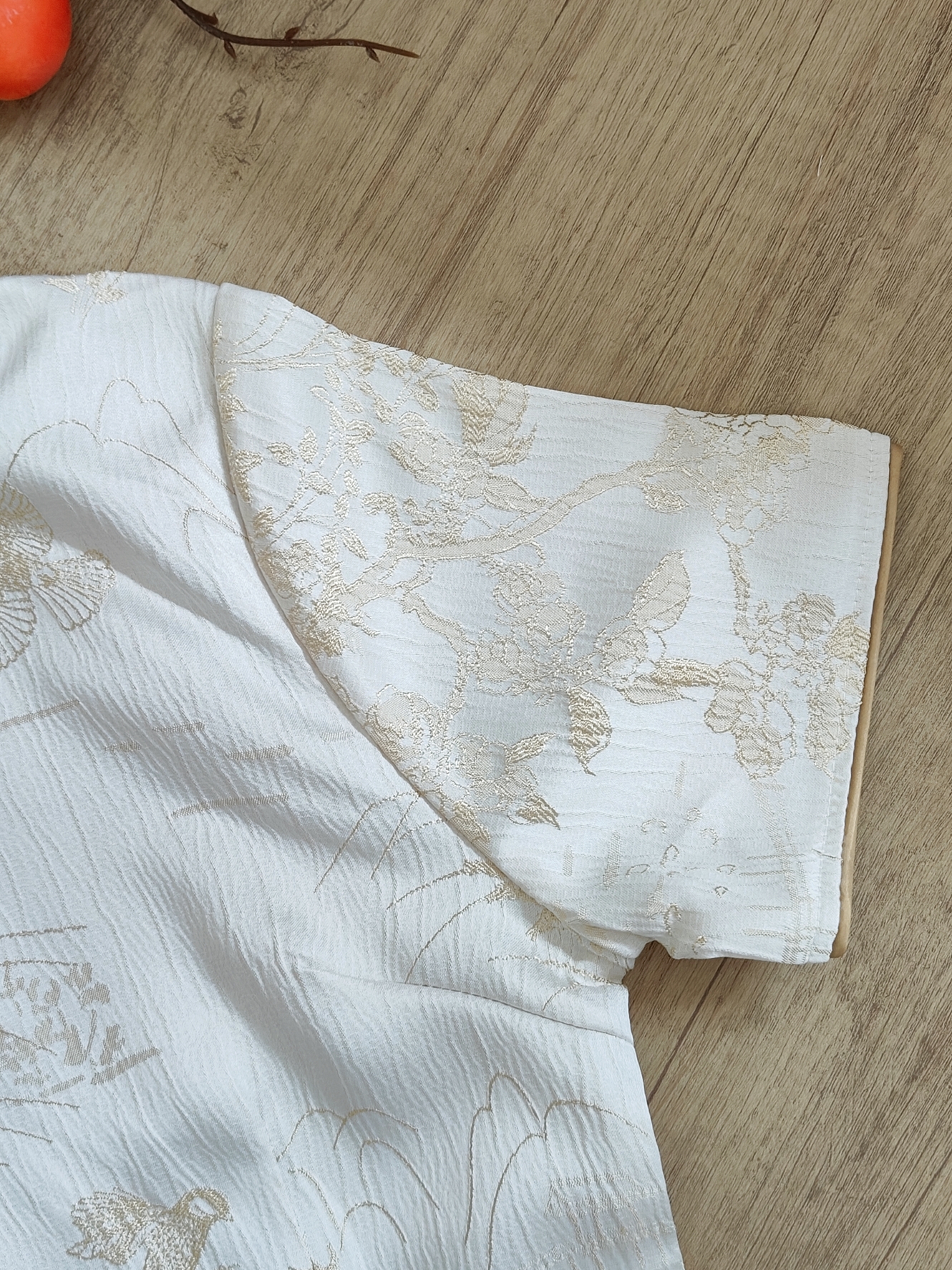 Gold-Trim Jacquard Tassel Two-Piece Set 金边中式提花流苏中式2件套