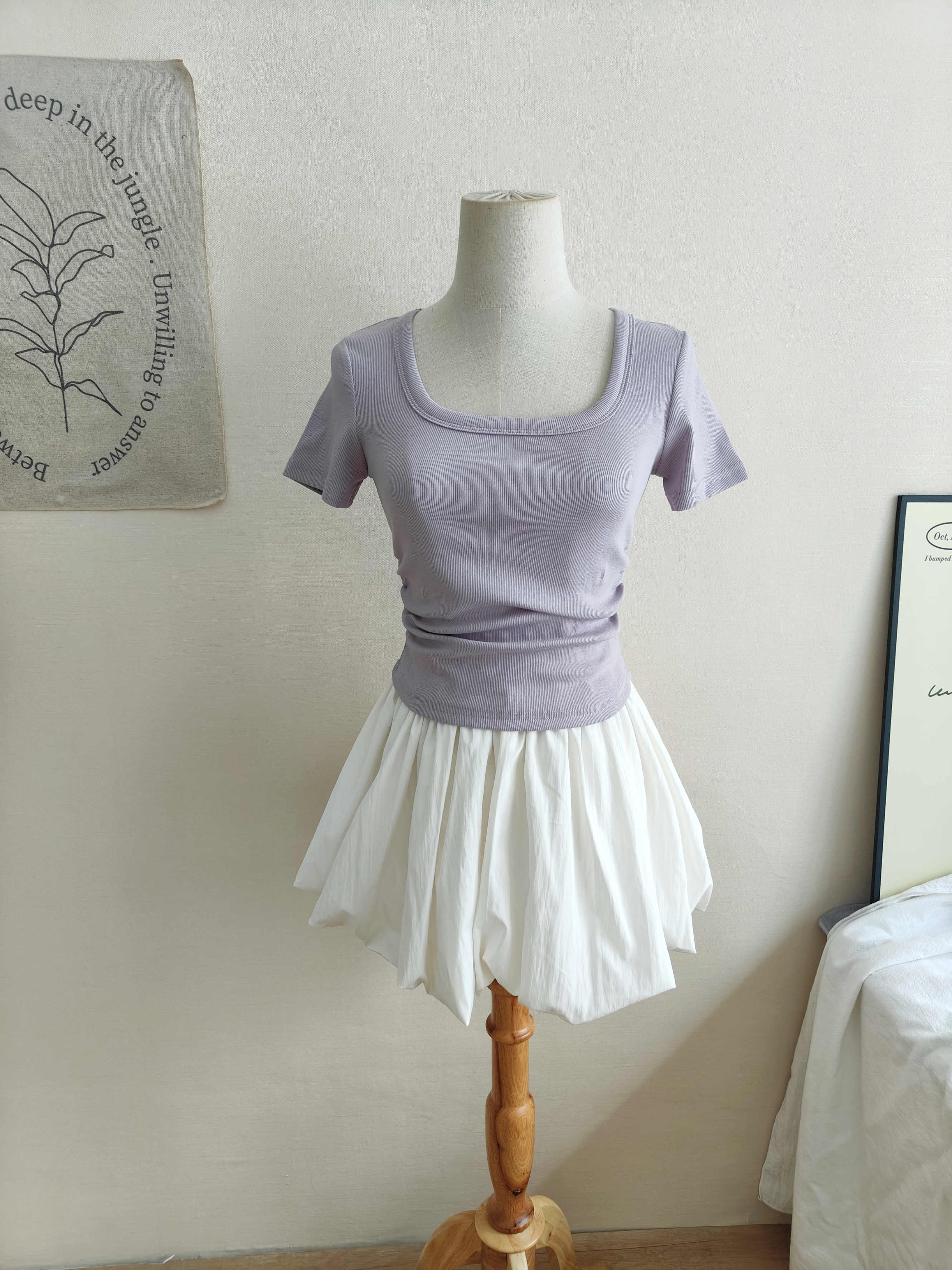 Pumpkin Puff Skirt 南瓜裙*Purple Pink Size M