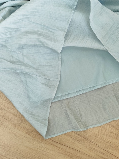 Starry Blue Faux Two-Piece Dress 蓝色星星假两件连衣裙 