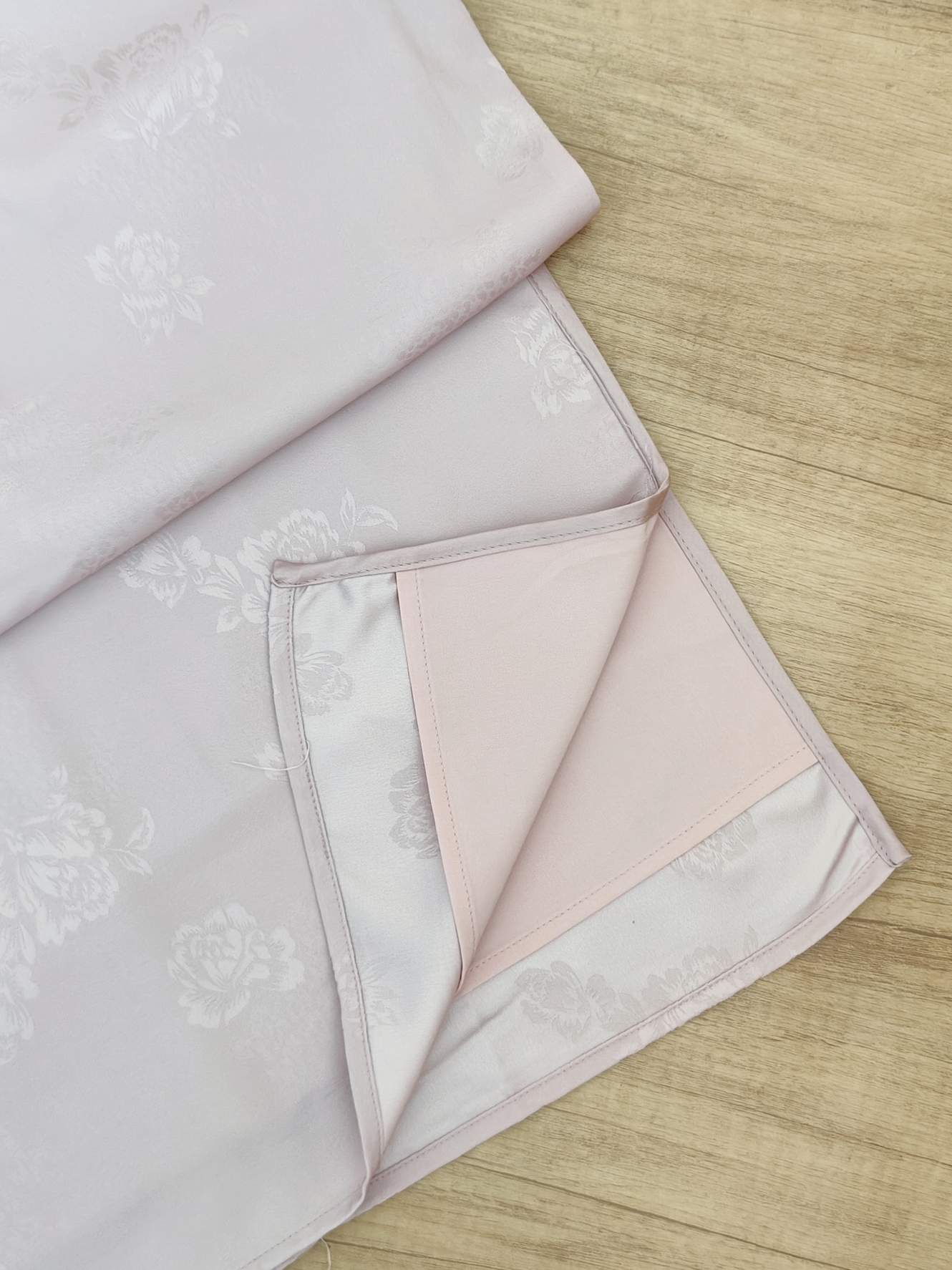 双襟粉紫色长款旗袍 Pink Lilac Long Cheongsam