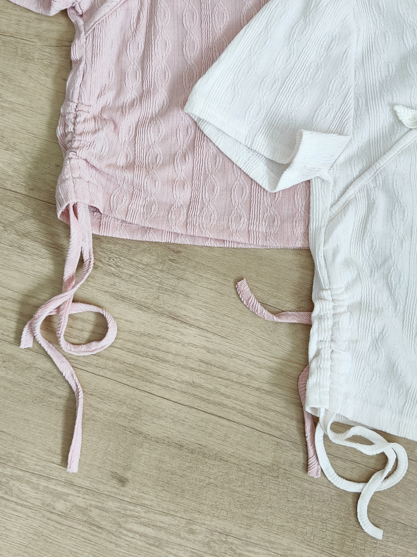 Frog-Button Stand Collar Drawstring T-Shirt 盘扣立领抽绳T恤*2 Colors