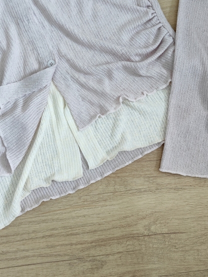 Korean Style Colorblock Faux Two-Piece Casual Top 韩系百搭撞色假两件休闲上衣*6 Colors