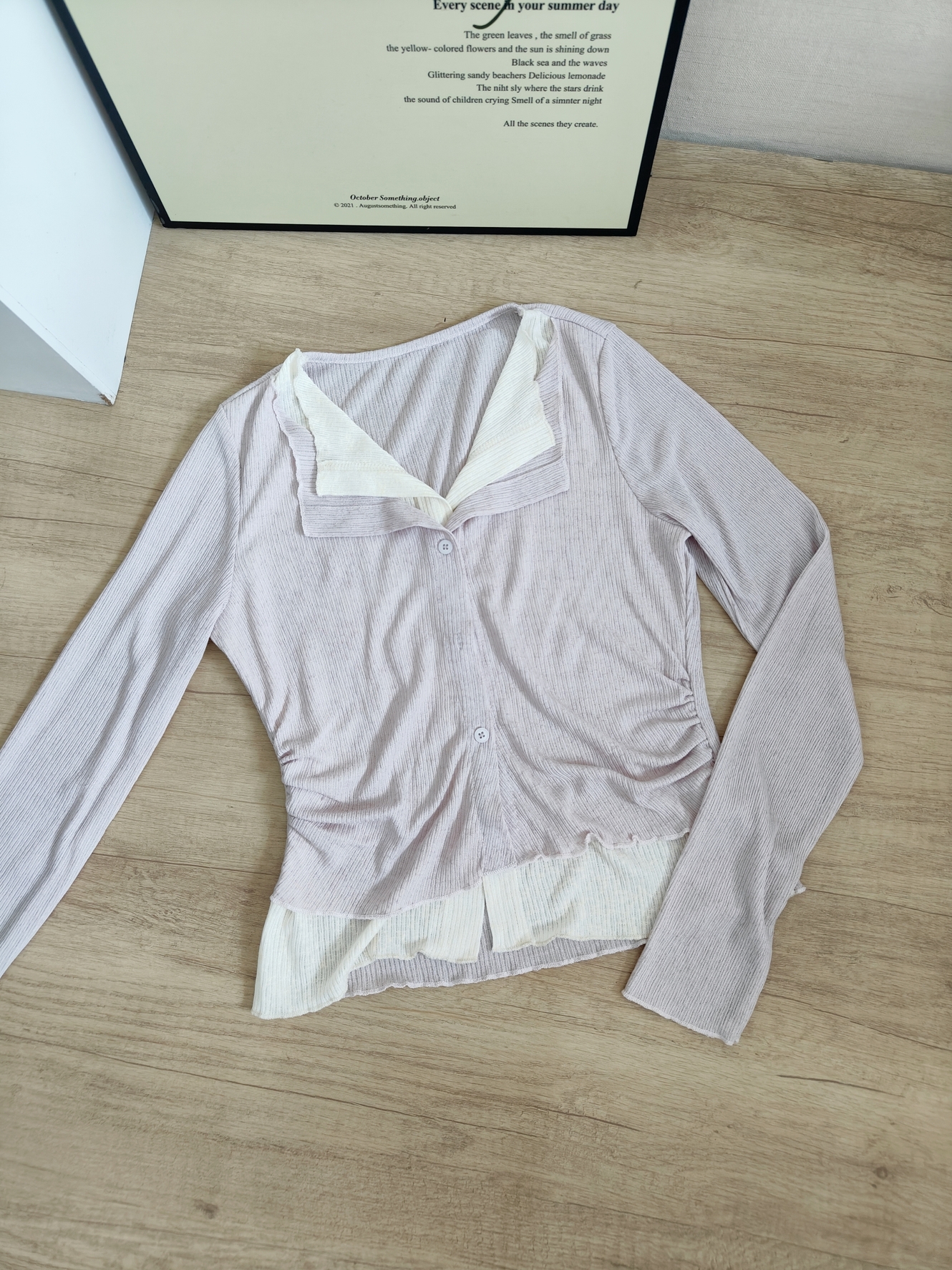 Korean Style Colorblock Faux Two-Piece Casual Top 韩系百搭撞色假两件休闲上衣*6 Colors