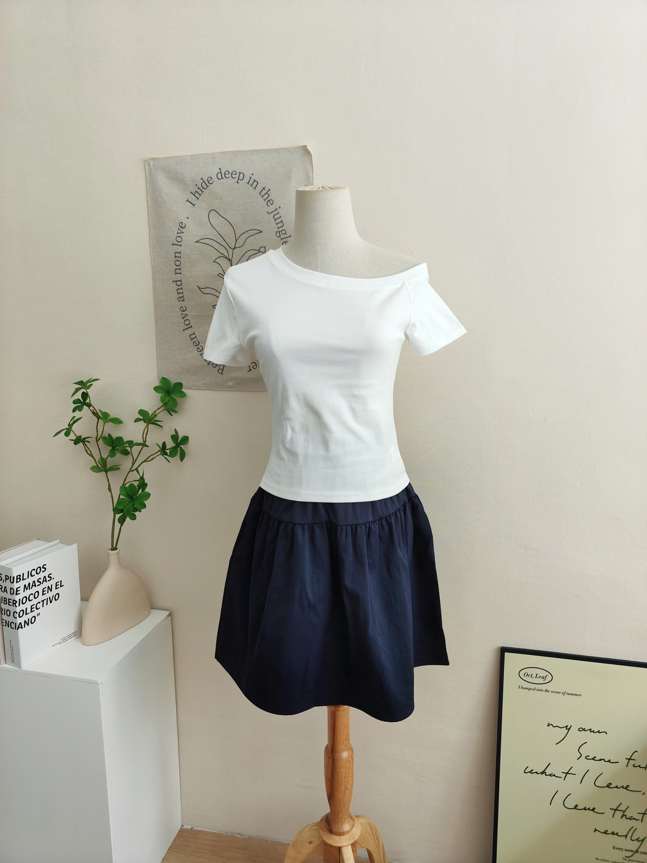 Casual Midi Skirt 日系五分短裙*4 Colors