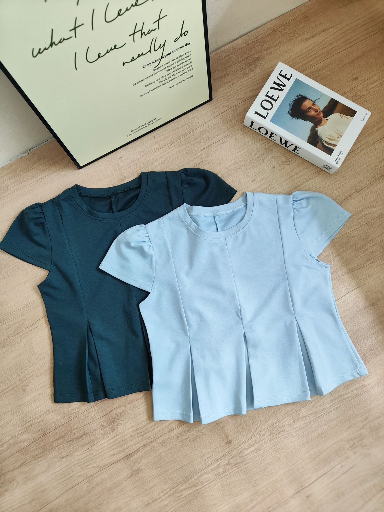 Pleated Waist Fit Top 轻甜压褶收腰上衣*3 Colors