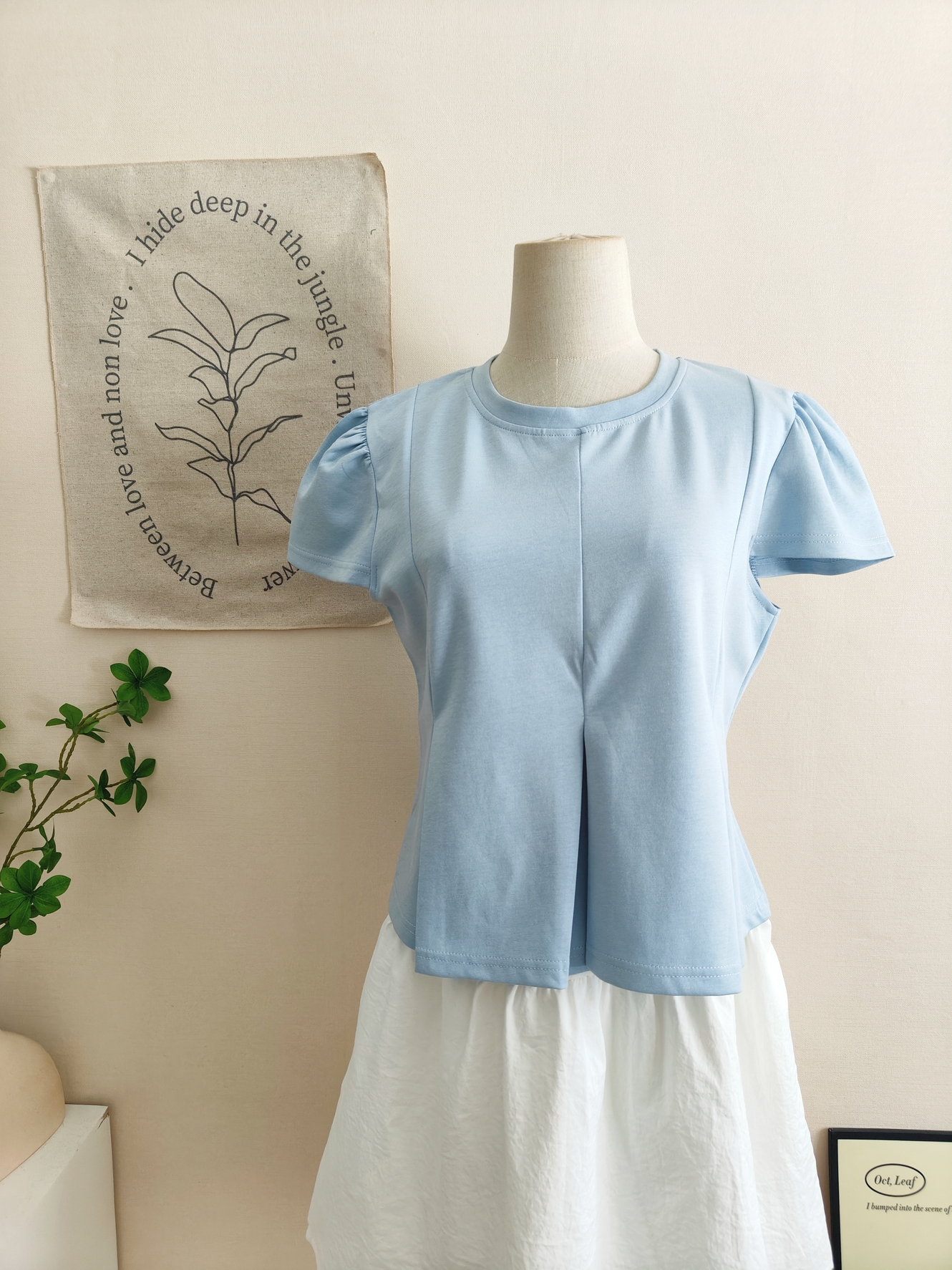 Pleated Waist Fit Top 轻甜压褶收腰上衣*3 Colors