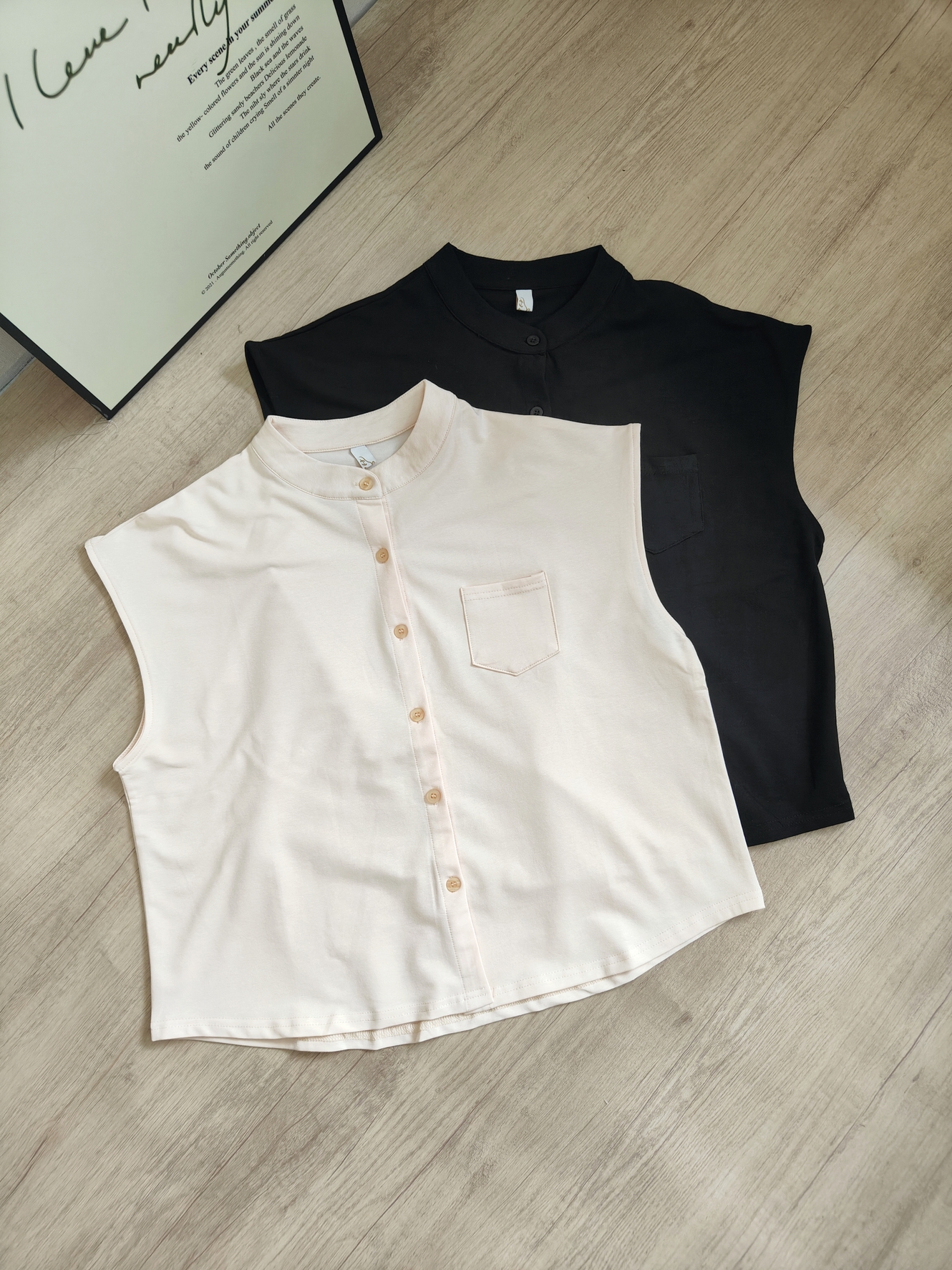 Stand Collar Button Top 小立领纽扣上衣*5 Colors