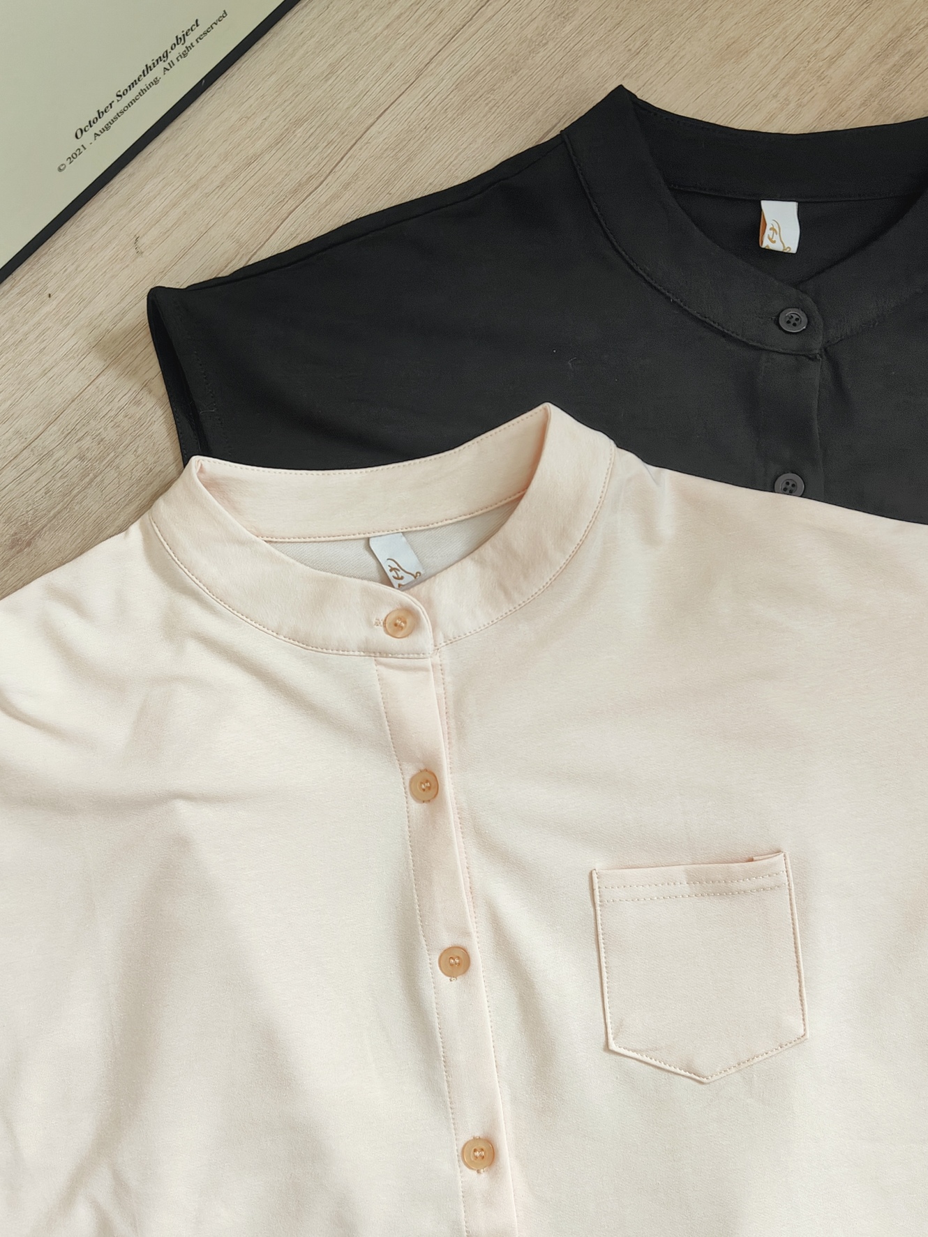 Stand Collar Button Top 小立领纽扣上衣*5 Colors