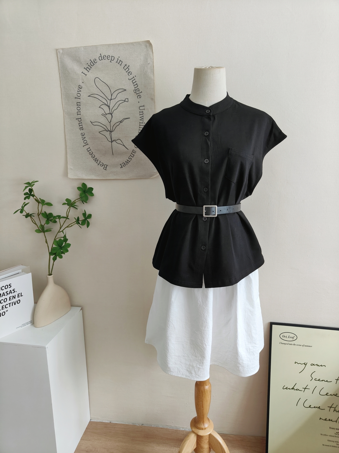 Stand Collar Button Top 小立领纽扣上衣*5 Colors