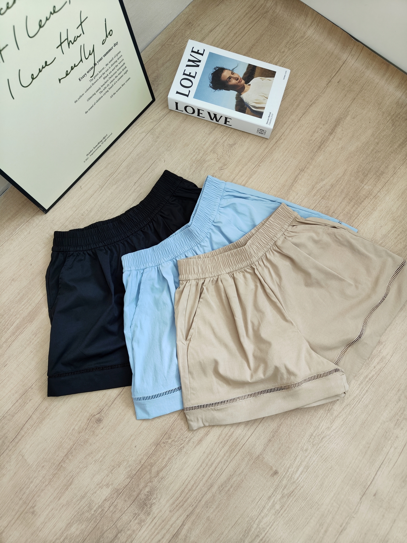 Eyelet A-Line Shorts 镂空A字短裤*4 Colors