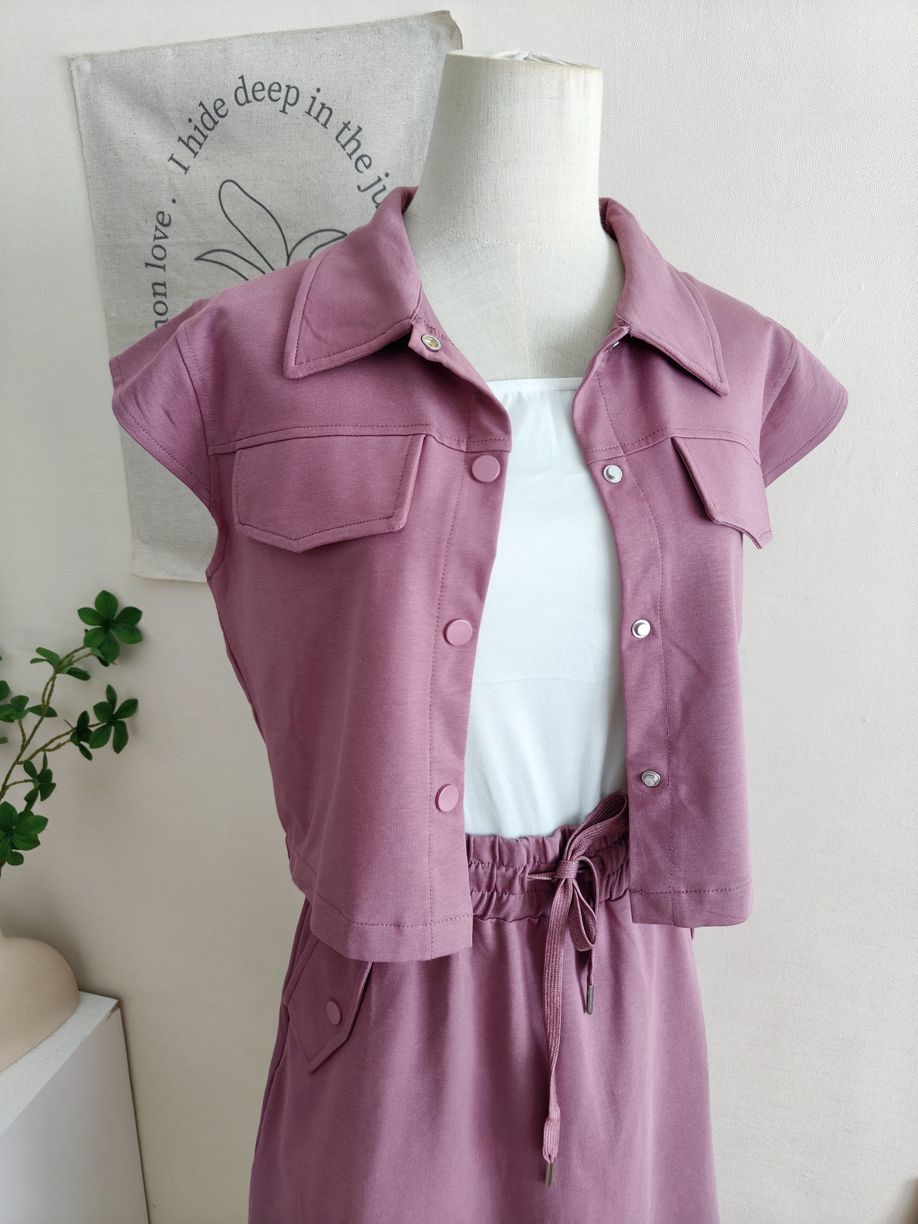 Korean Utility Two-Piece Set 韩系工装风两件套*4 Colors