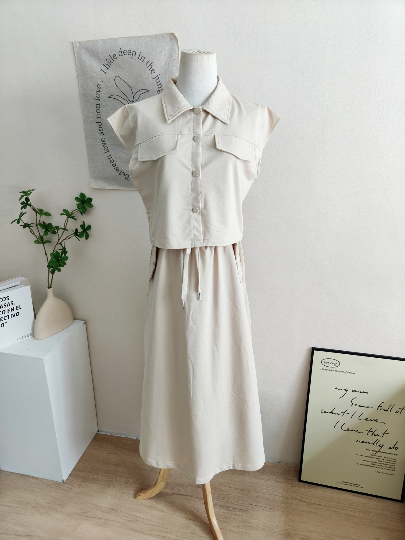 Korean Utility Two-Piece Set 韩系工装风两件套*4 Colors