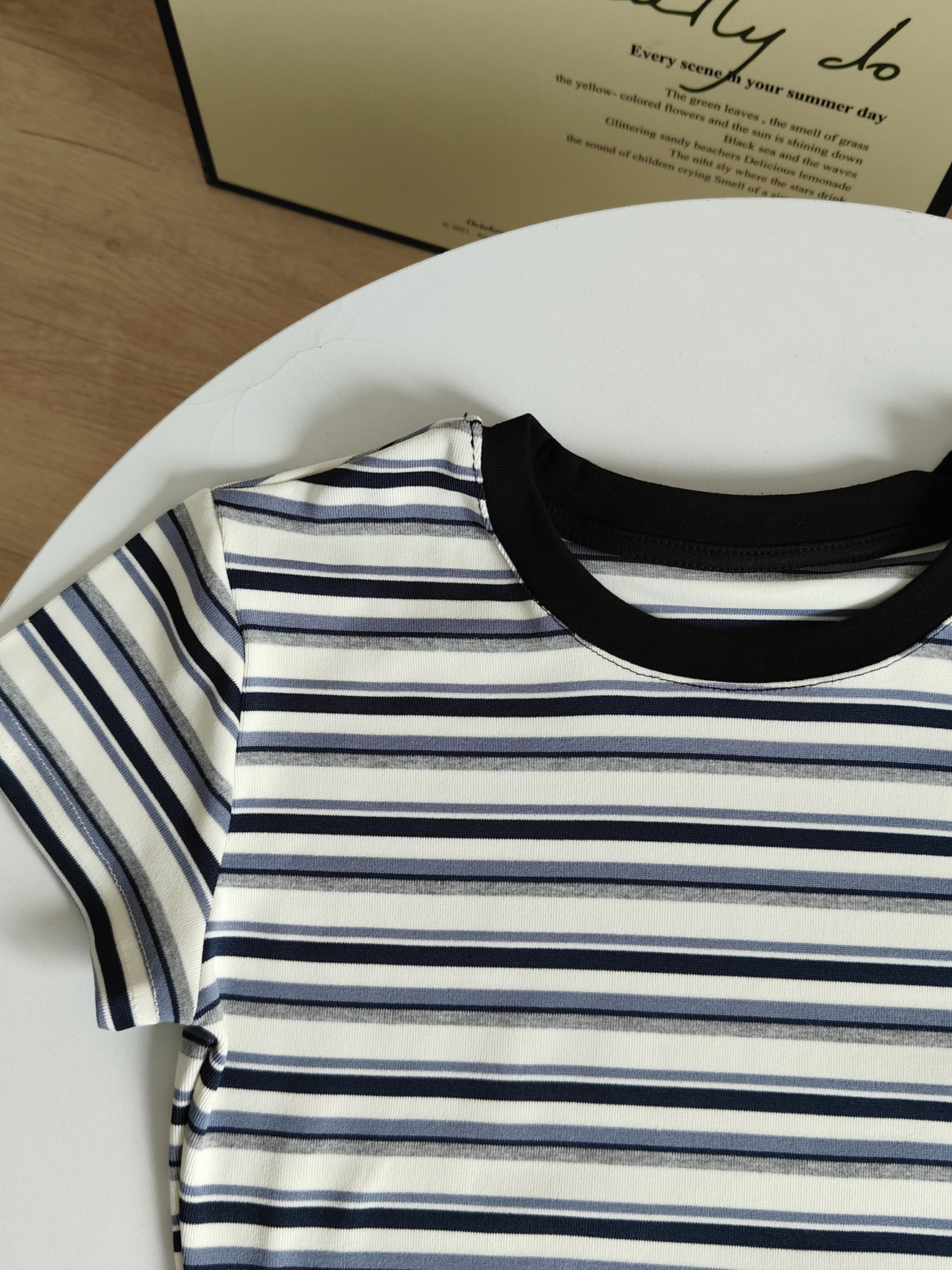 RINA Contrast Stripe Tee 韩系撞色条纹T恤*3 Colors