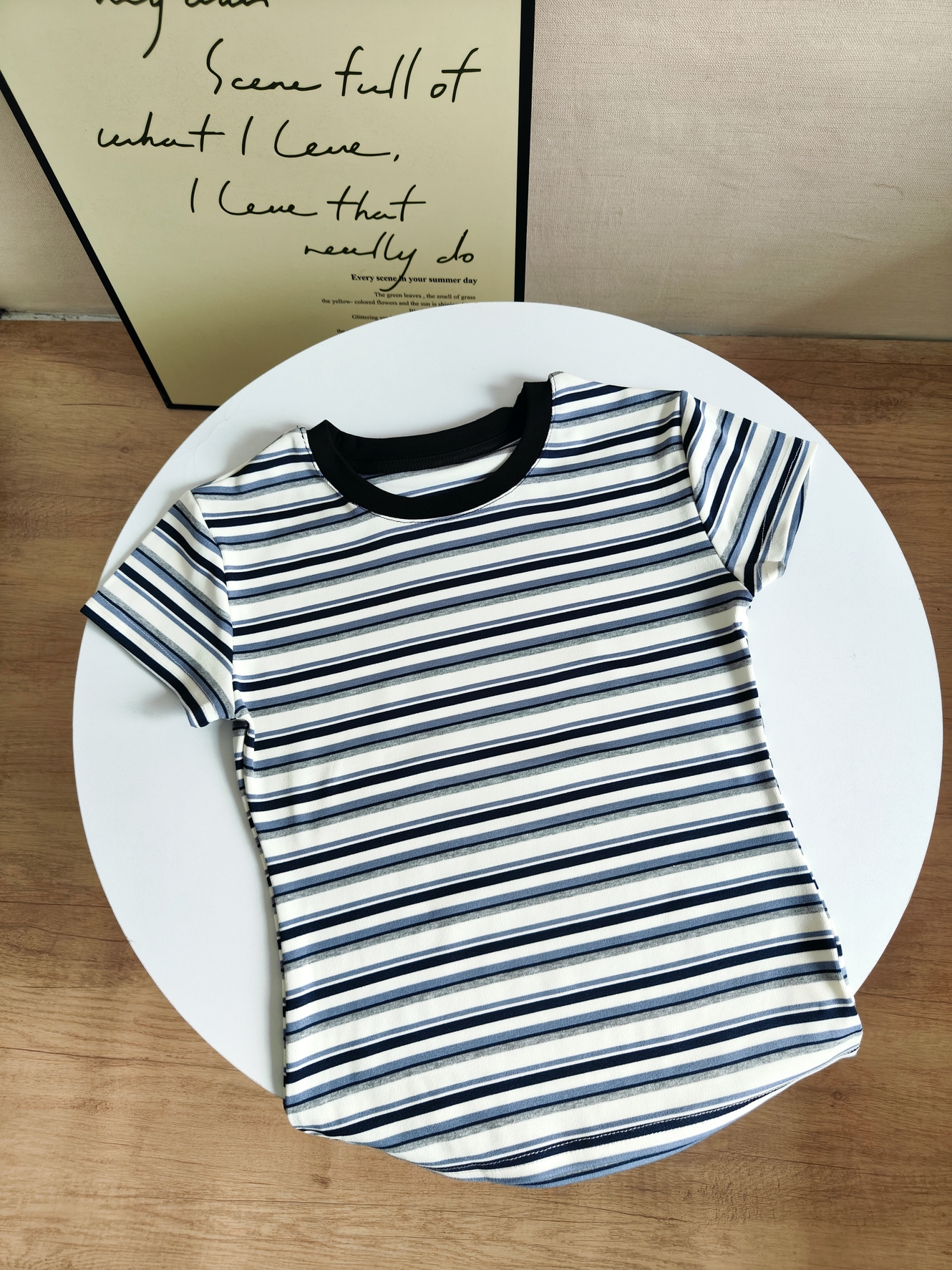 RINA Contrast Stripe Tee 韩系撞色条纹T恤*3 Colors