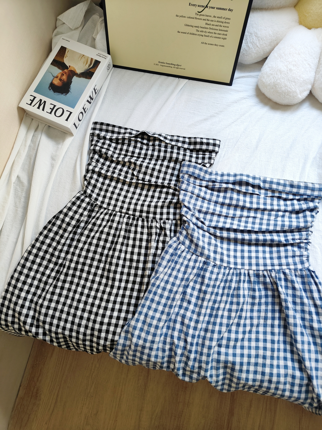 Plaid Tube Dress 格子抹胸连衣裙*2 Colors
