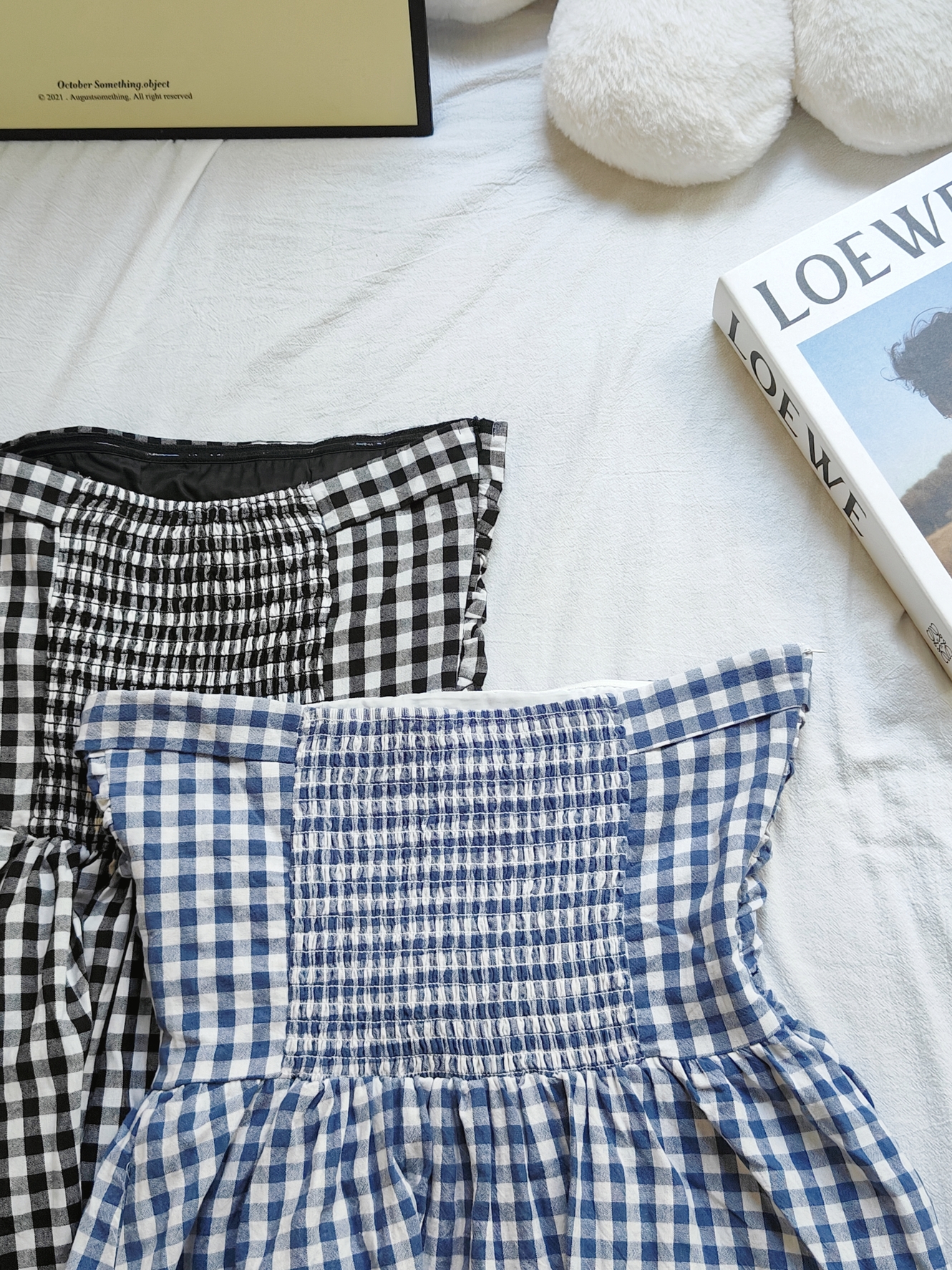 Plaid Tube Dress 格子抹胸连衣裙*2 Colors
