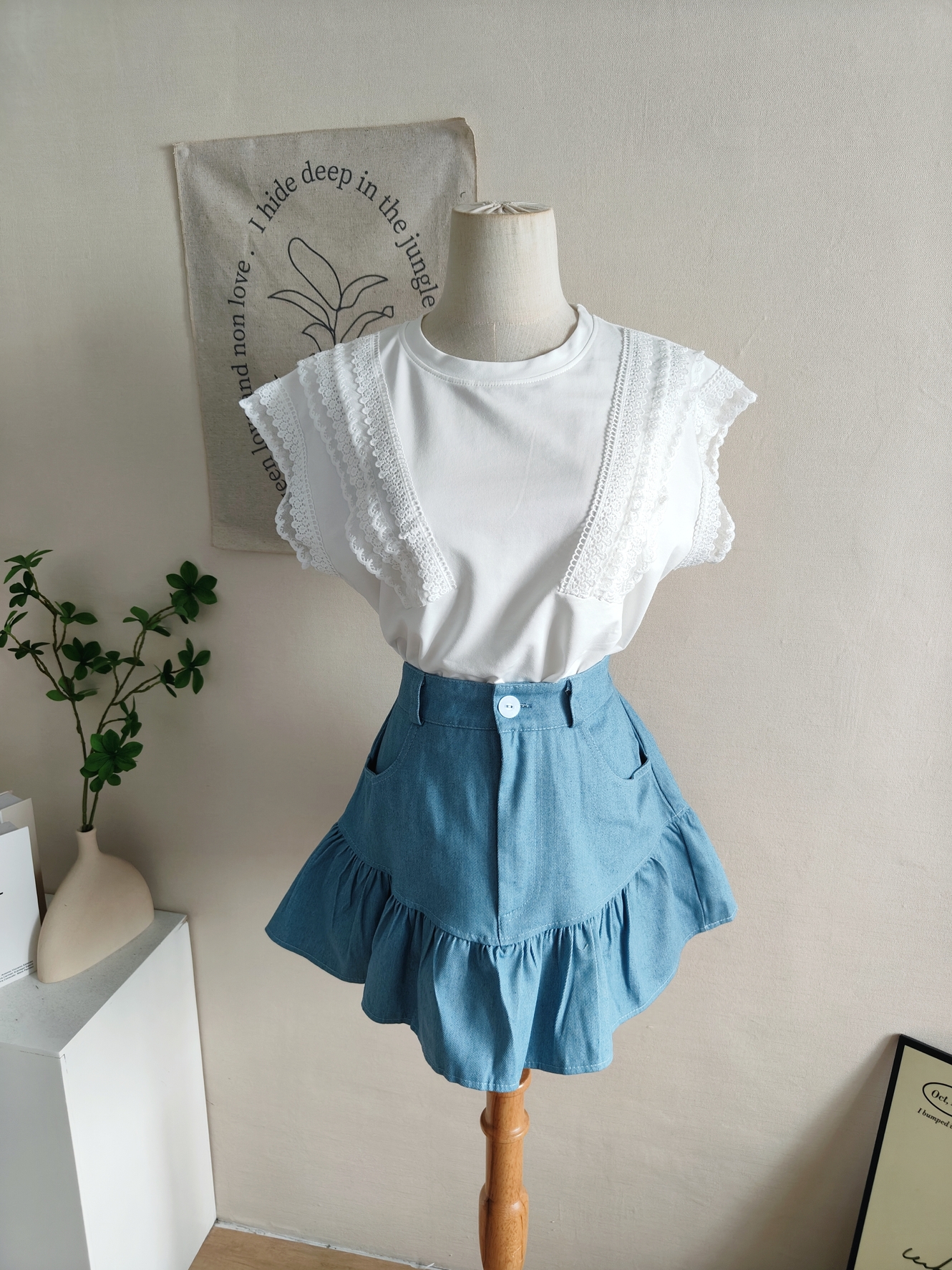 RINA Ruffle Mini Skirt 甜美荷叶边短裙*4 Colors