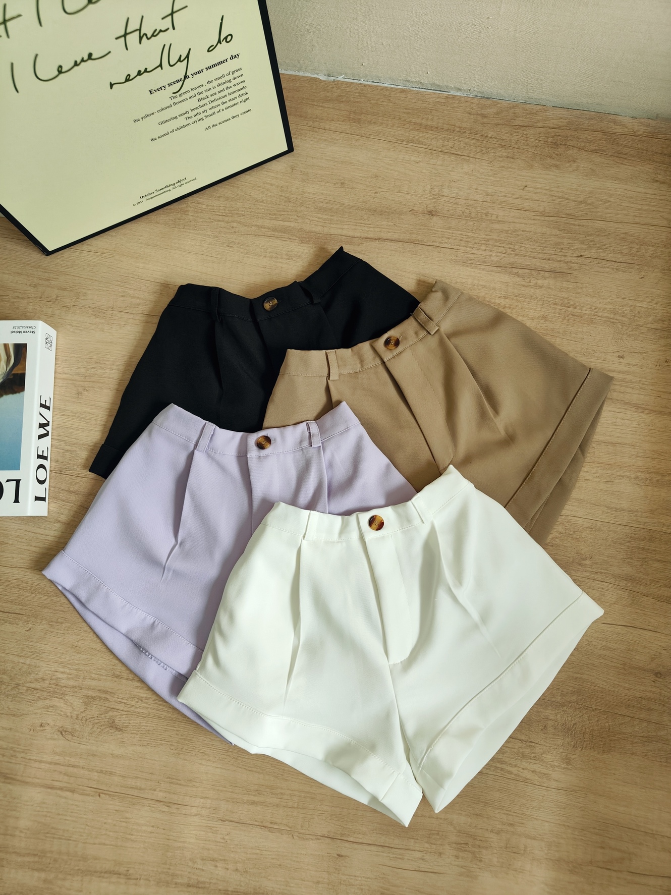 LINEA Slim Fit Curved Hem Shorts 显瘦微弧卷边短裤*8 Colors