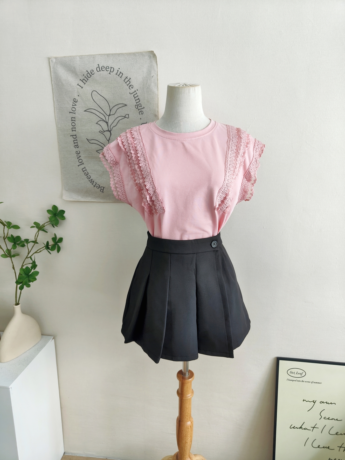 Korean Sweet Lace Trim Top 韩系甜美蕾丝花边上衣*5 Colors