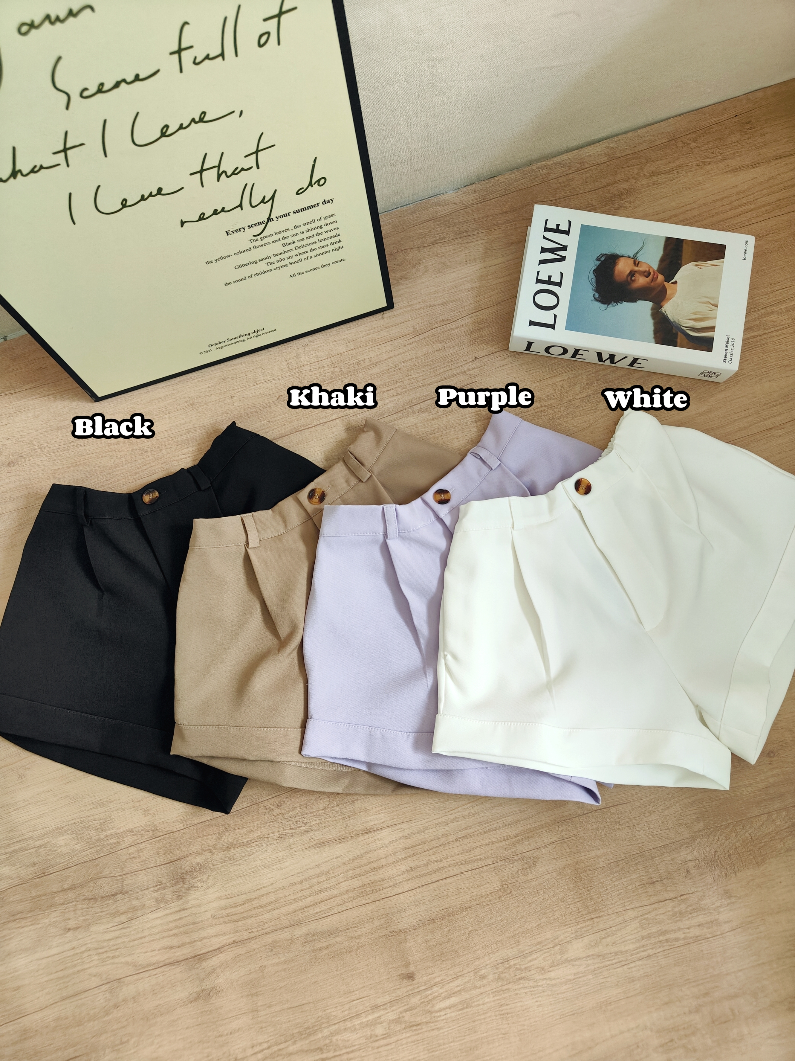 LINEA Slim Fit Curved Hem Shorts 显瘦微弧卷边短裤*8 Colors