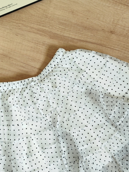 RINA Polka Dot Tiered Mini Skirt 波点蛋糕短裙*3 Colors