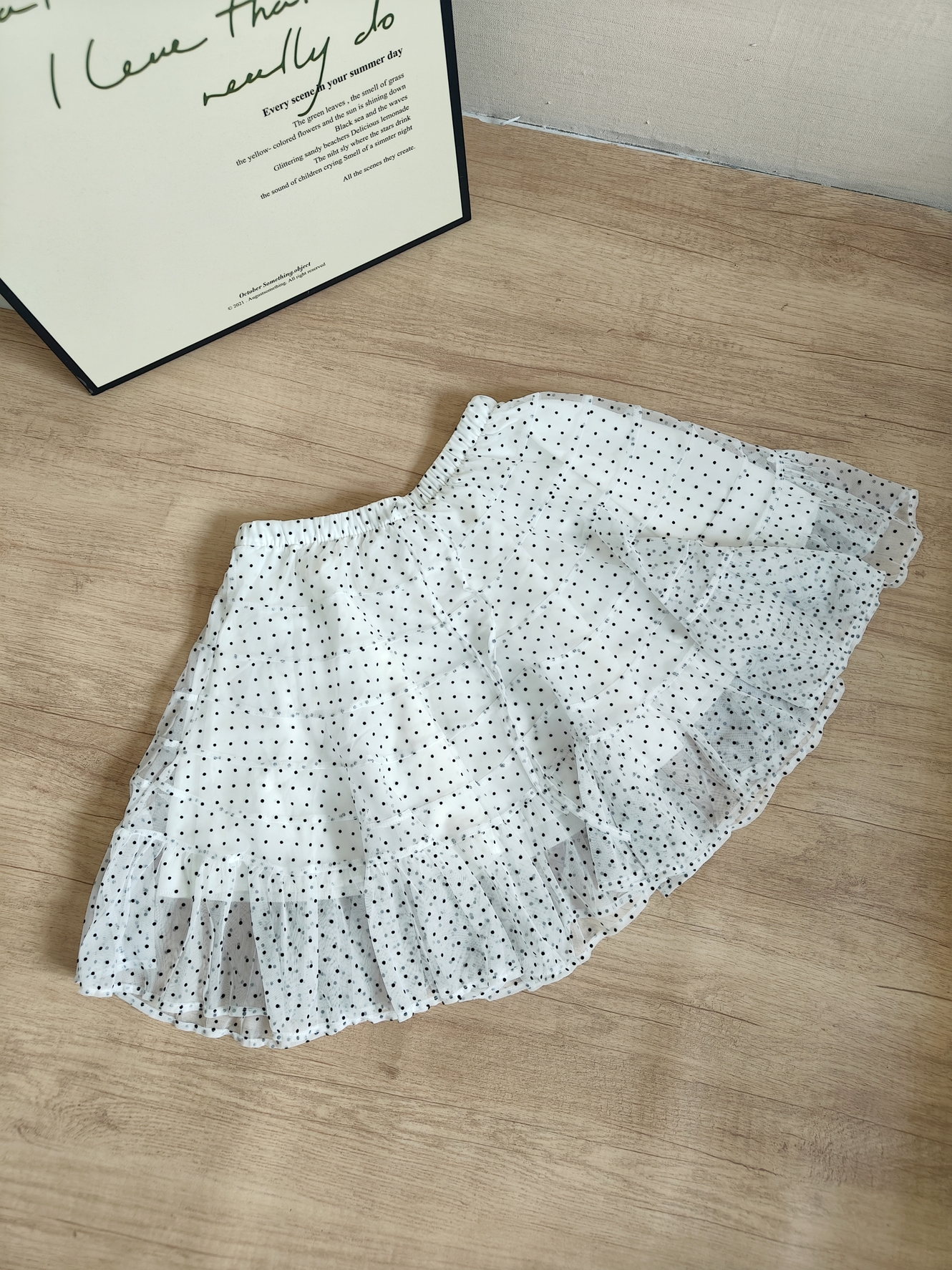 RINA Polka Dot Tiered Mini Skirt 波点蛋糕短裙*3 Colors