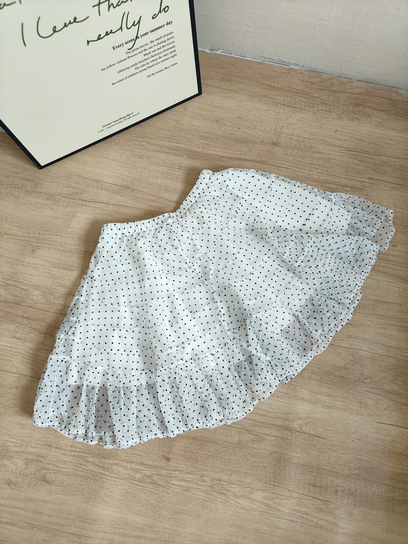 RINA Polka Dot Tiered Mini Skirt 波点蛋糕短裙*3 Colors
