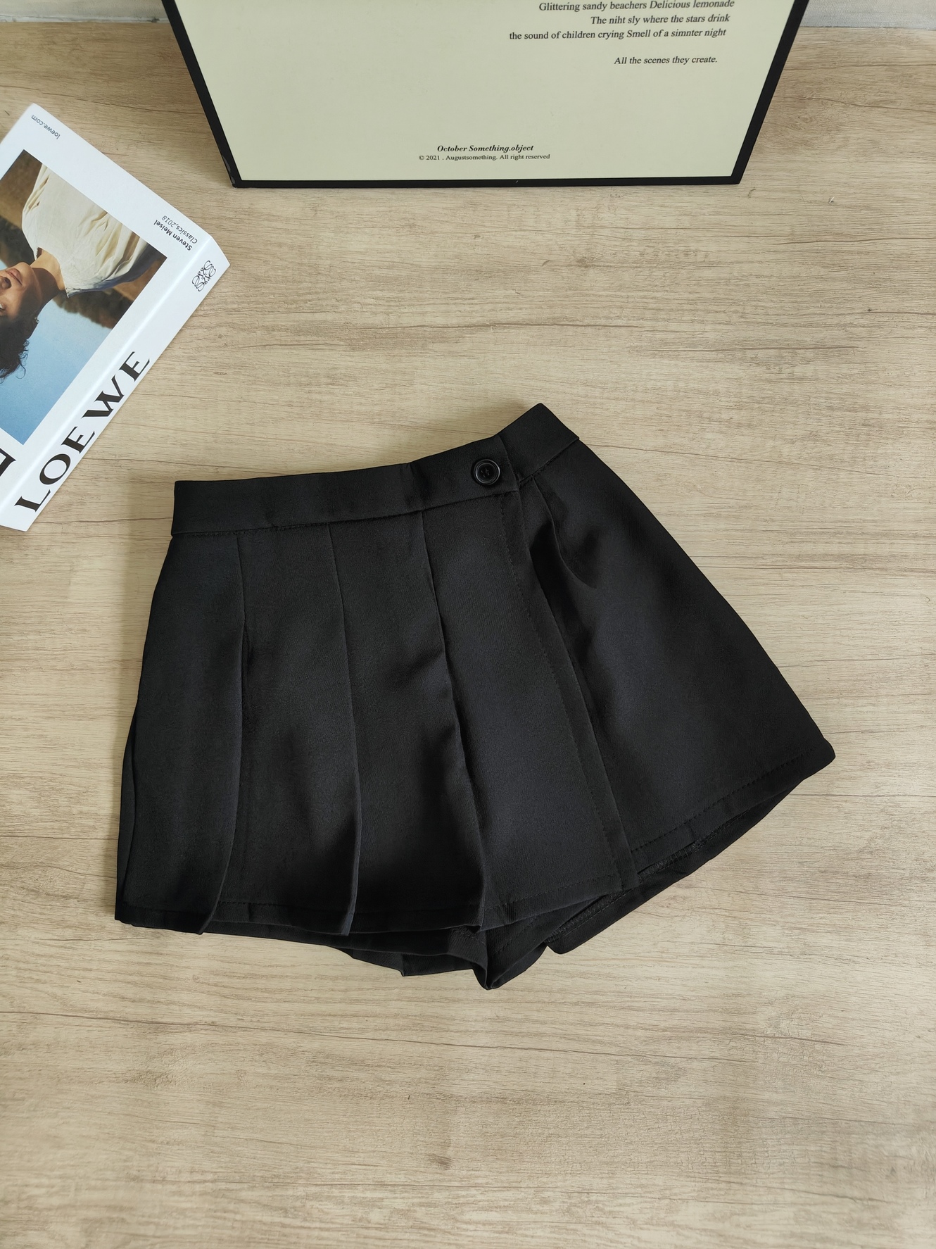 LINEA High Waist Pleated Skort 黑色高腰百褶裙裤