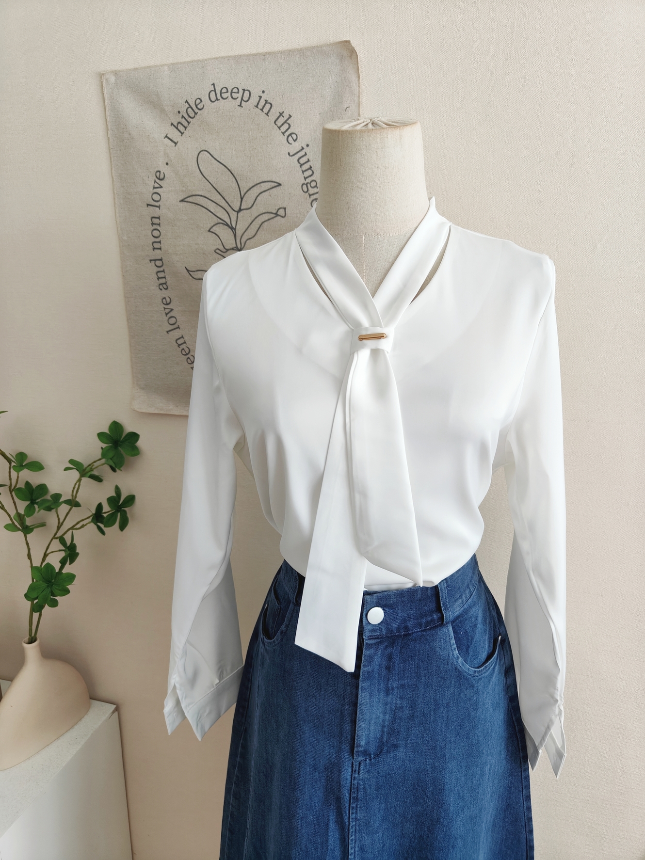 PARVÉ Scarf Tie Blouse 飘带轻奢衬衫*5 Colors