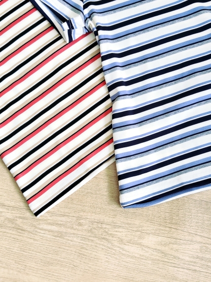 RINA Contrast Stripe Tee 韩系撞色条纹T恤*3 Colors