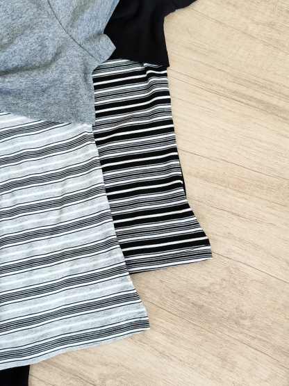 RINA Bow Layered T-Shirt 蝴蝶结假两件T恤*3 Colors