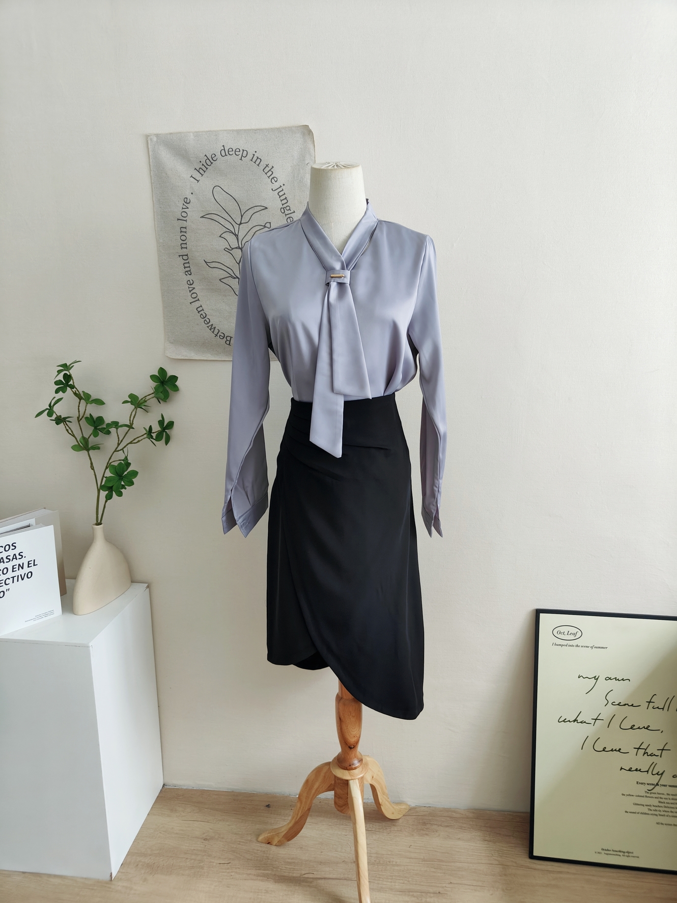 PARVÉ Scarf Tie Blouse 飘带轻奢衬衫*5 Colors