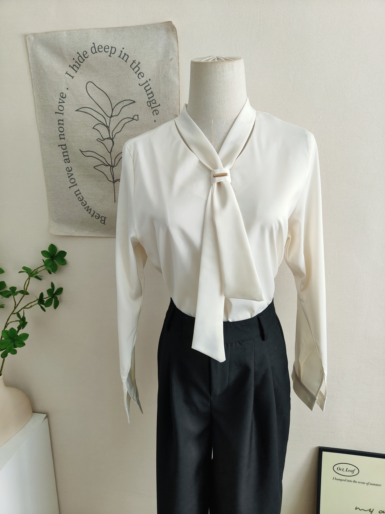 PARVÉ Scarf Tie Blouse 飘带轻奢衬衫*5 Colors