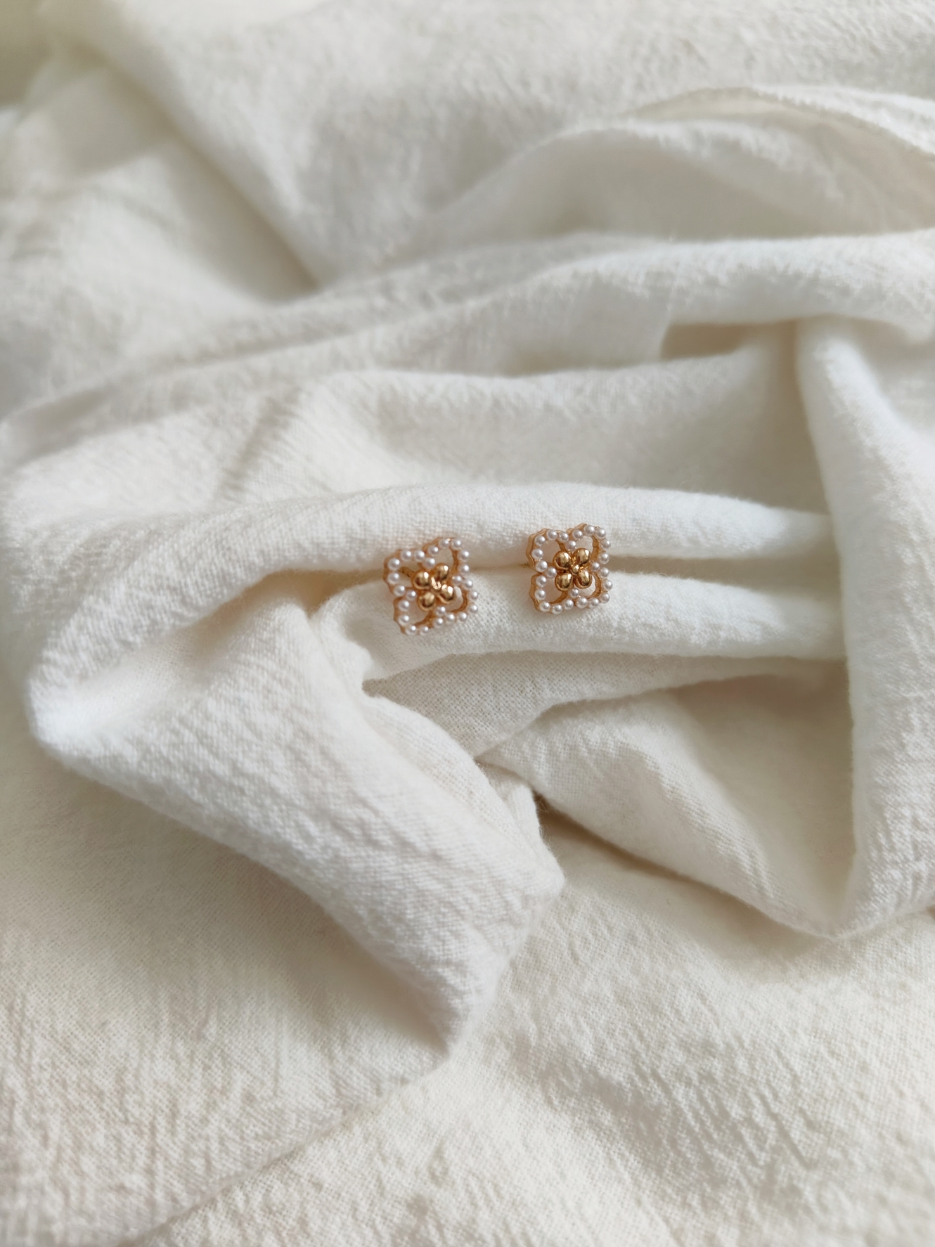 Four-Leaf Clover Earrings 四叶花耳环