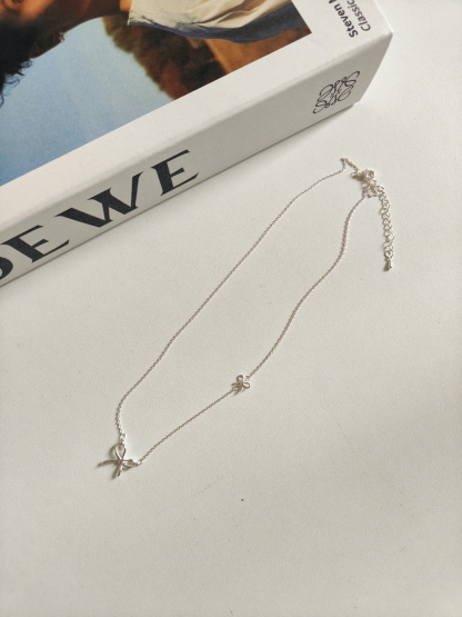 Minimal Bow Necklace 简约蝴蝶结项链