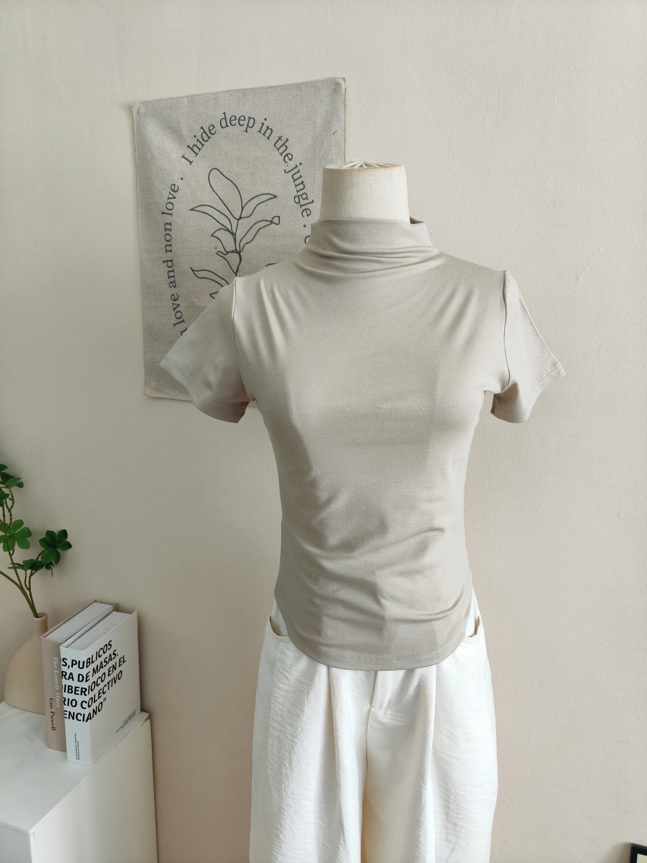 EVERYDAY Mock Neck Tee 半高领短袖T恤*6 Colors