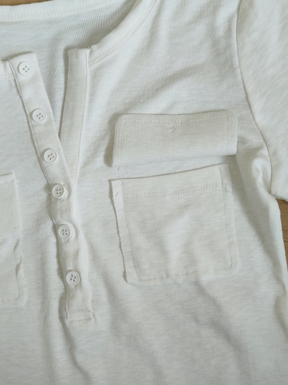 EVERYDAY Henley Half-Sleeve Tee 半开亨利领中袖T恤*10 Colors