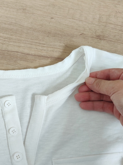 EVERYDAY Henley Half-Sleeve Tee 半开亨利领中袖T恤*10 Colors
