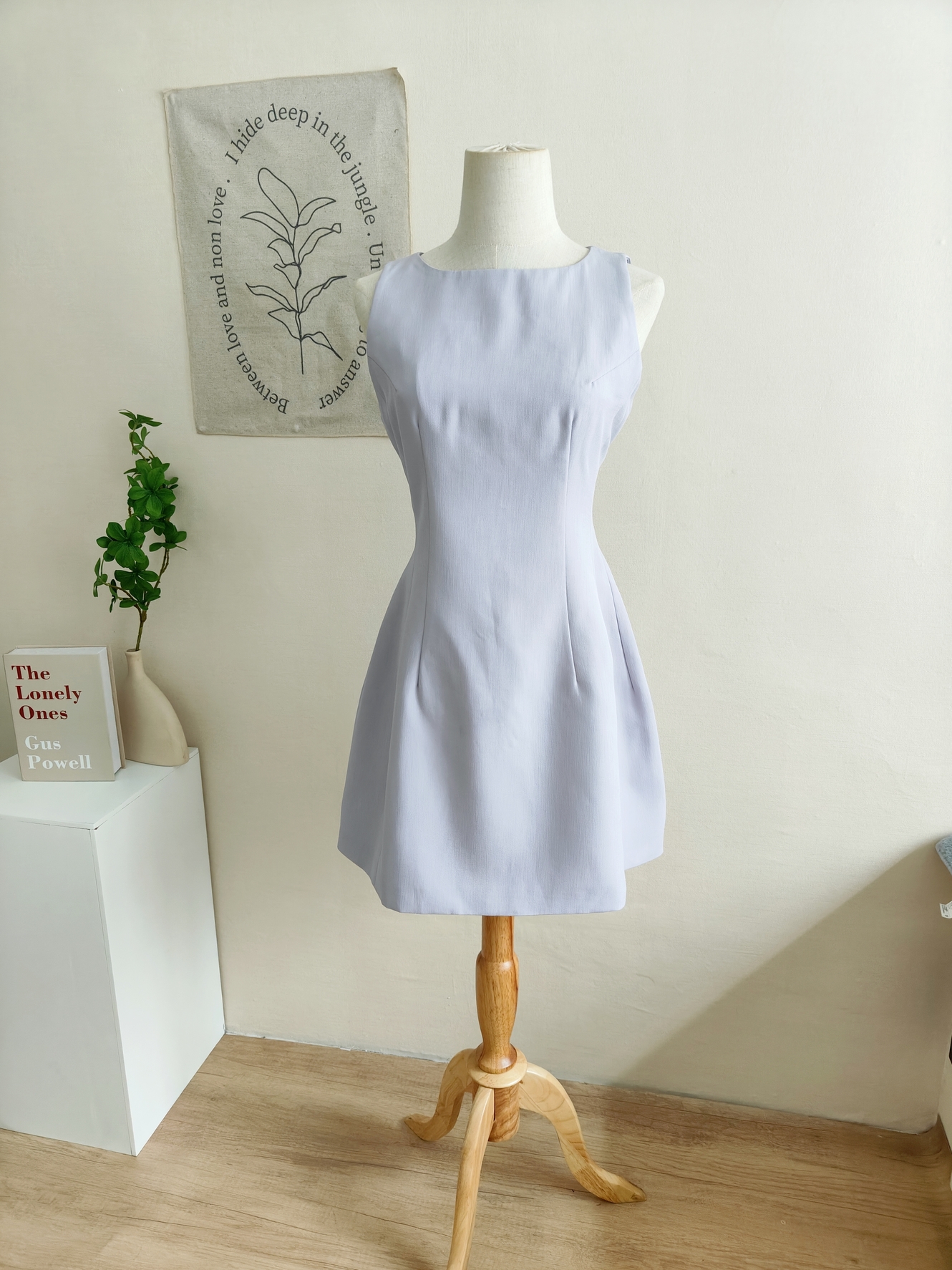 Avenna Round Neck Waist Dress 纯色圆领收腰连身裙*7 Colors