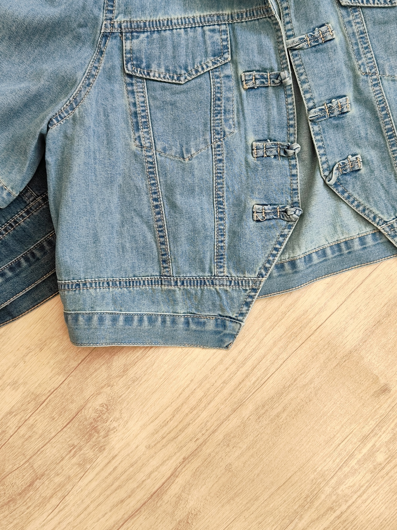 Chinese Fusion Denim T-Shirt 新中式牛仔短袖上衣*2 Colors