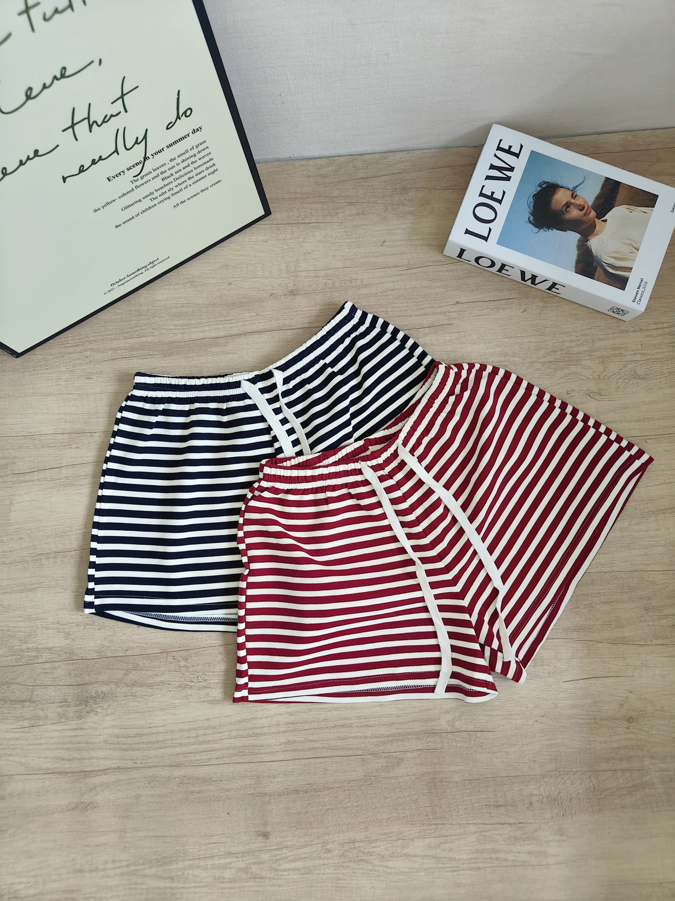 LINEA Striped Wide Leg Pants 条纹休闲阔腿裤*2 Colors