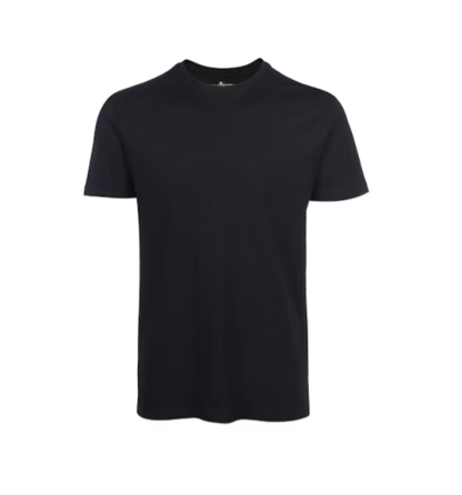 204 VIA CORTESA MEN Short Sleeve Basic T-Shirt 05258136 100% COTTON S/J 160 GSM (Black)                                              