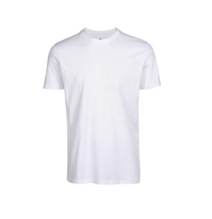 204 VIA CORTESA MEN Short Sleeve Basic T-Shirt 05258135 100% COTTON S/J 160 GSM (White)                                               